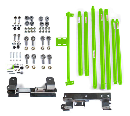 Steinjäger Suspensions Wrangler TJ 1997-2002 Long Arm Travel Kit Chrome Moly Tubing, Manual Transmission Neon Green