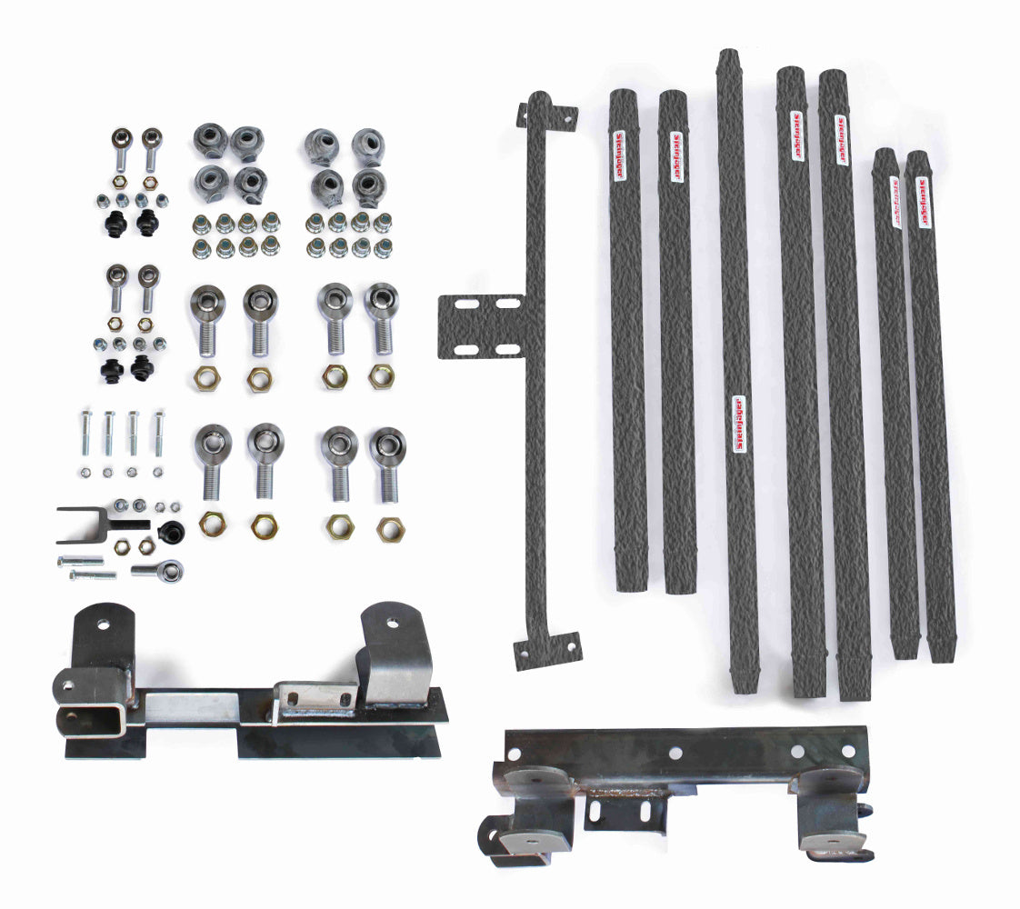 Steinjäger Suspensions Wrangler TJ 1997-2002 Long Arm Travel Kit Chrome Moly Tubing, Manual Transmission Texturized Black