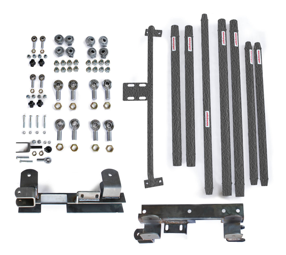 TJ Chromoly Long-Arm Kit - Automatic - Texturized Black
