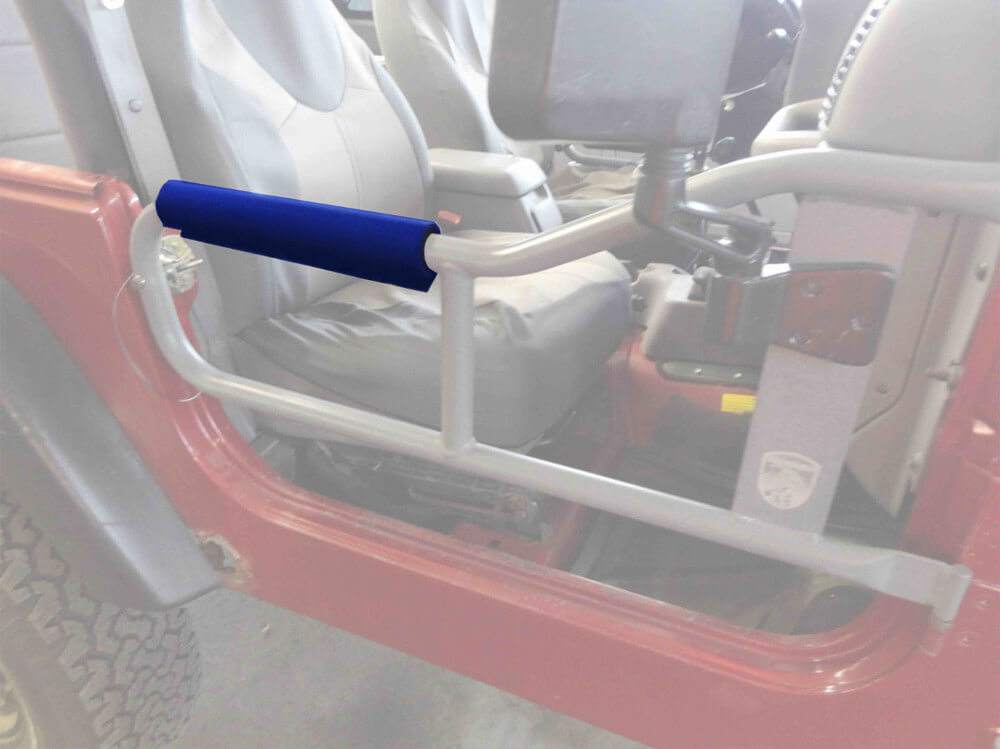 Steinjäger Doors CJ-8 1981-1986 Trail, Tubular Style Arm Rests Blue