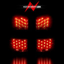 ANZO 2000-2006 Chevrolet Suburban LED Taillights Red/Clear
