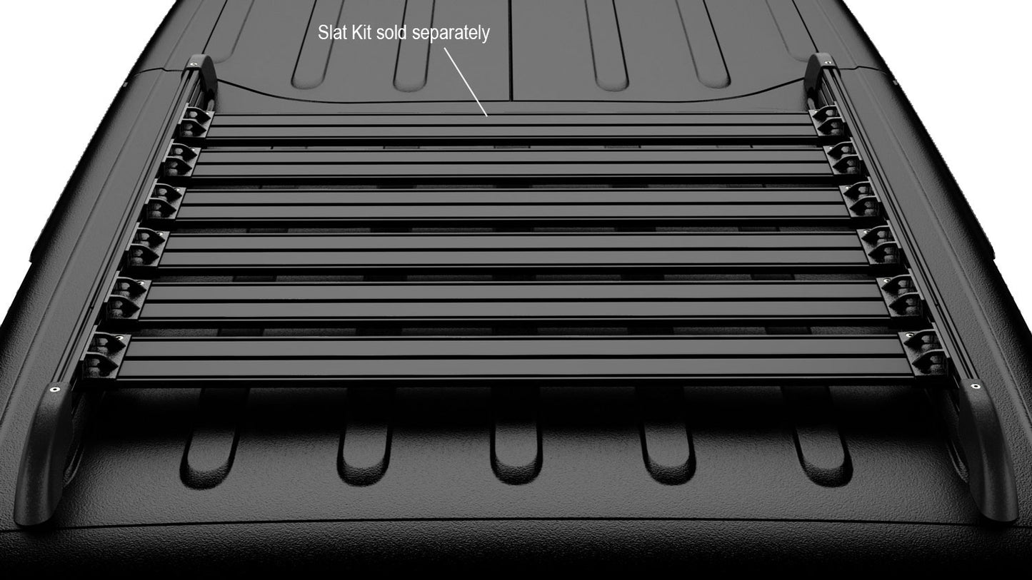 07-18 Wrangler JK 4 Door Nebo Roof Rack Main Rail Kit Black TeraFlex