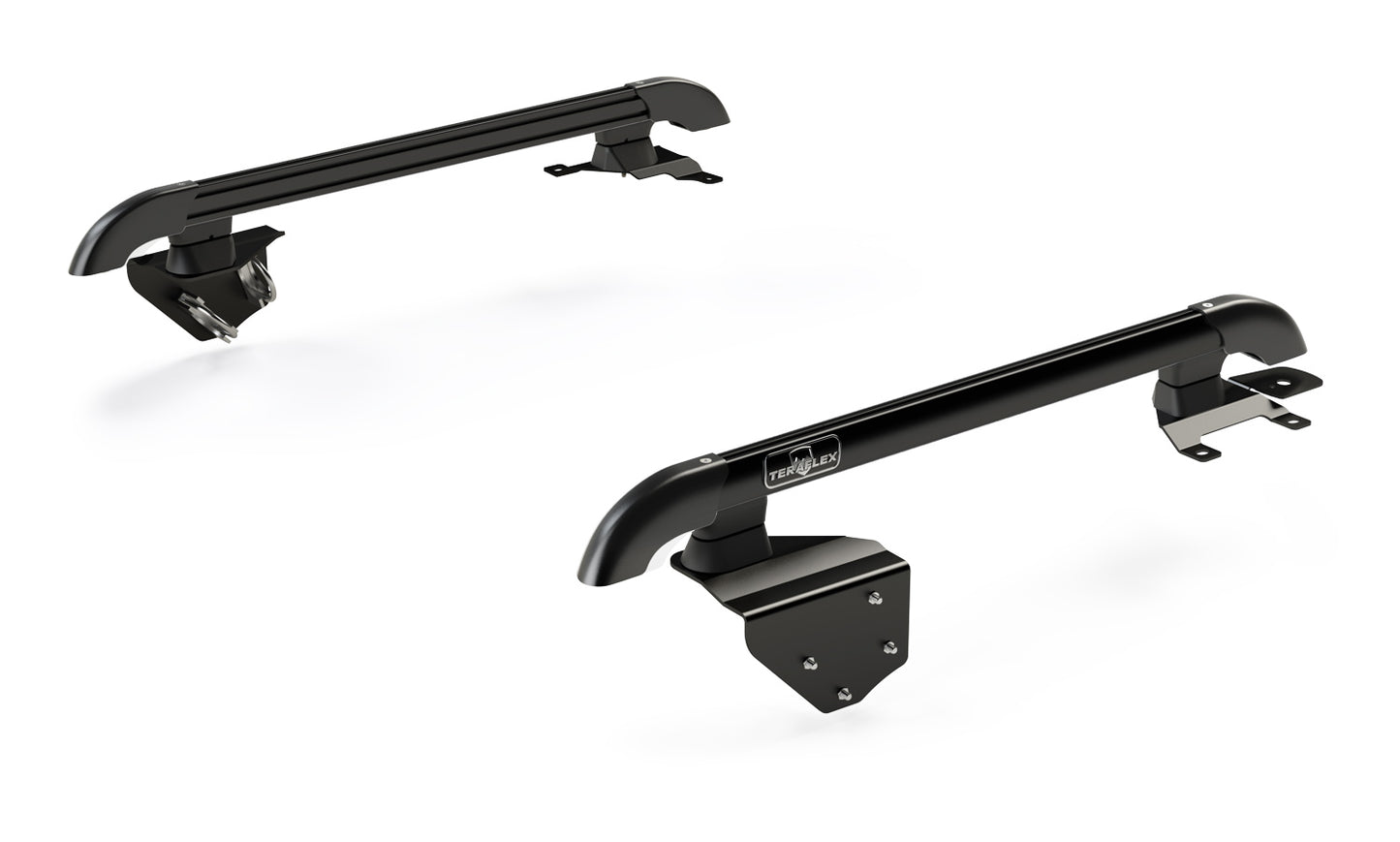 07-18 Wrangler JK 2 Door Nebo Roof Rack Main Rail Kit Black TeraFlex