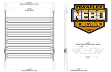 07-18 Wrangler JK 4 Door Nebo Roof Rack Cargo Slat Kit Black 6-Piece TeraFlex