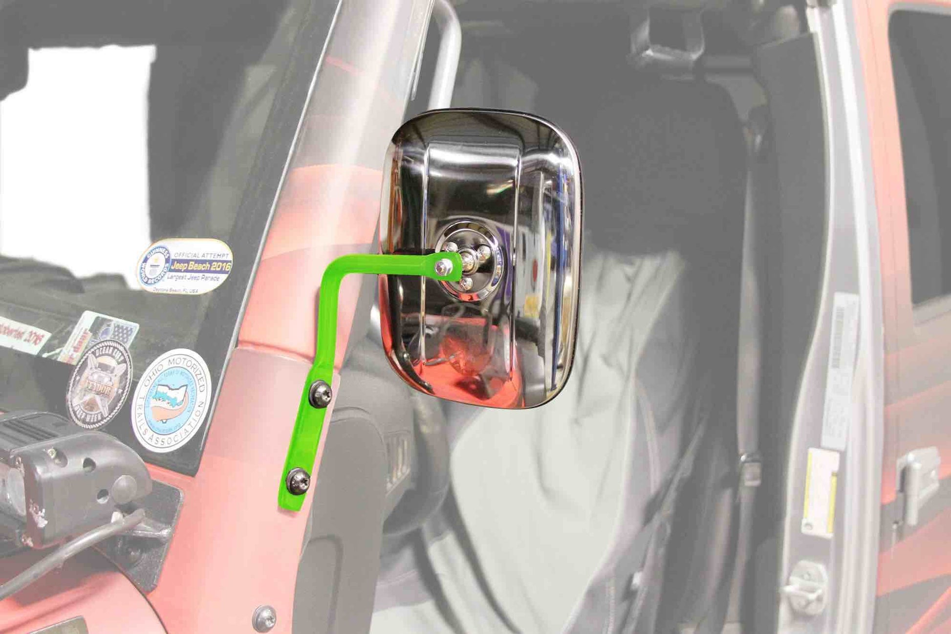 Steinjäger Exterior Accessories Wrangler JK 2007-2018 Mirrors A Pillar Neon Green