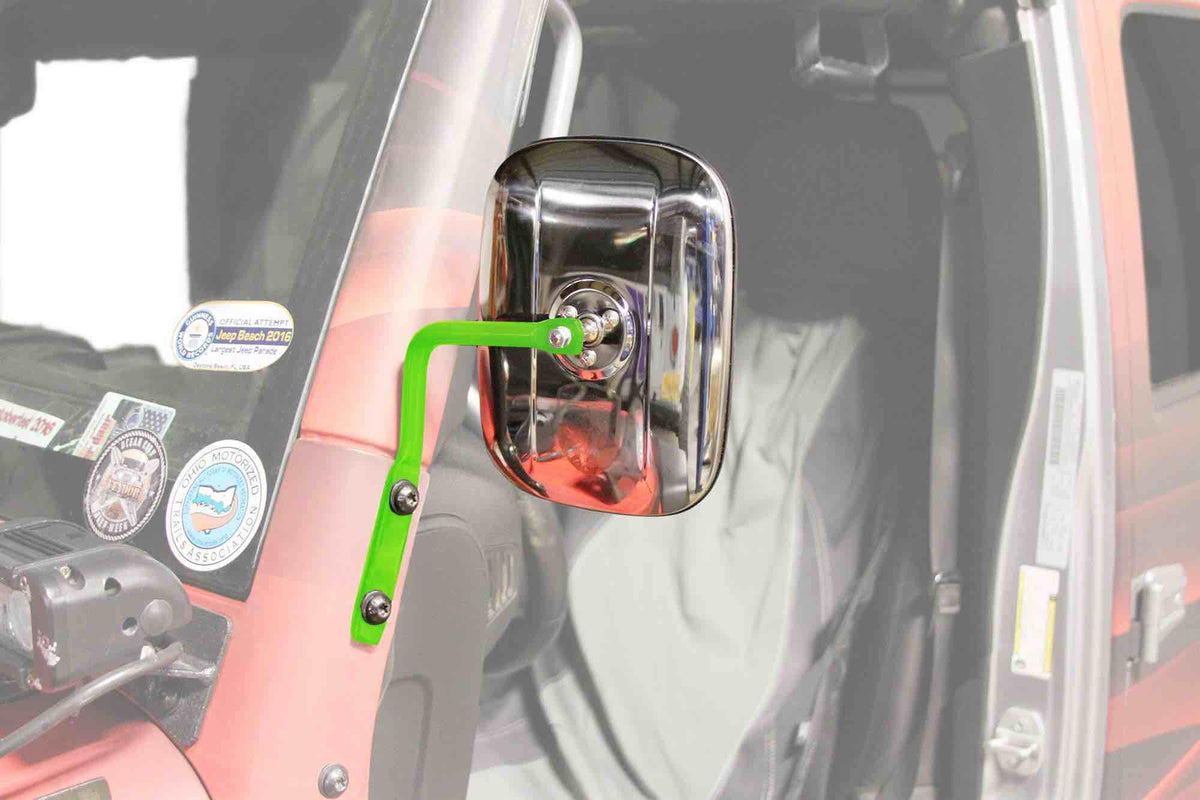 Steinjäger Exterior Accessories Wrangler JK 2007-2018 Mirrors A Pillar Neon Green