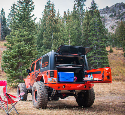 07-18 Wrangler JK MP Tailgate Table w/ Cutting Board TeraFlex