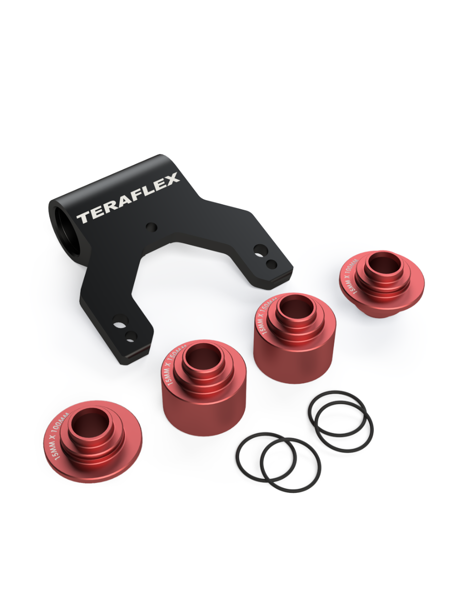 Jeep Gladiator JT Uinta Bike Mount complete w/Mount Bracket and Spacers-15mm x 100/110/150 TeraFlex