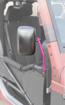 Steinjäger Doors Wrangler JK 2007-2018 Mirror Legs to Fit Tube Doors Hot Pink
