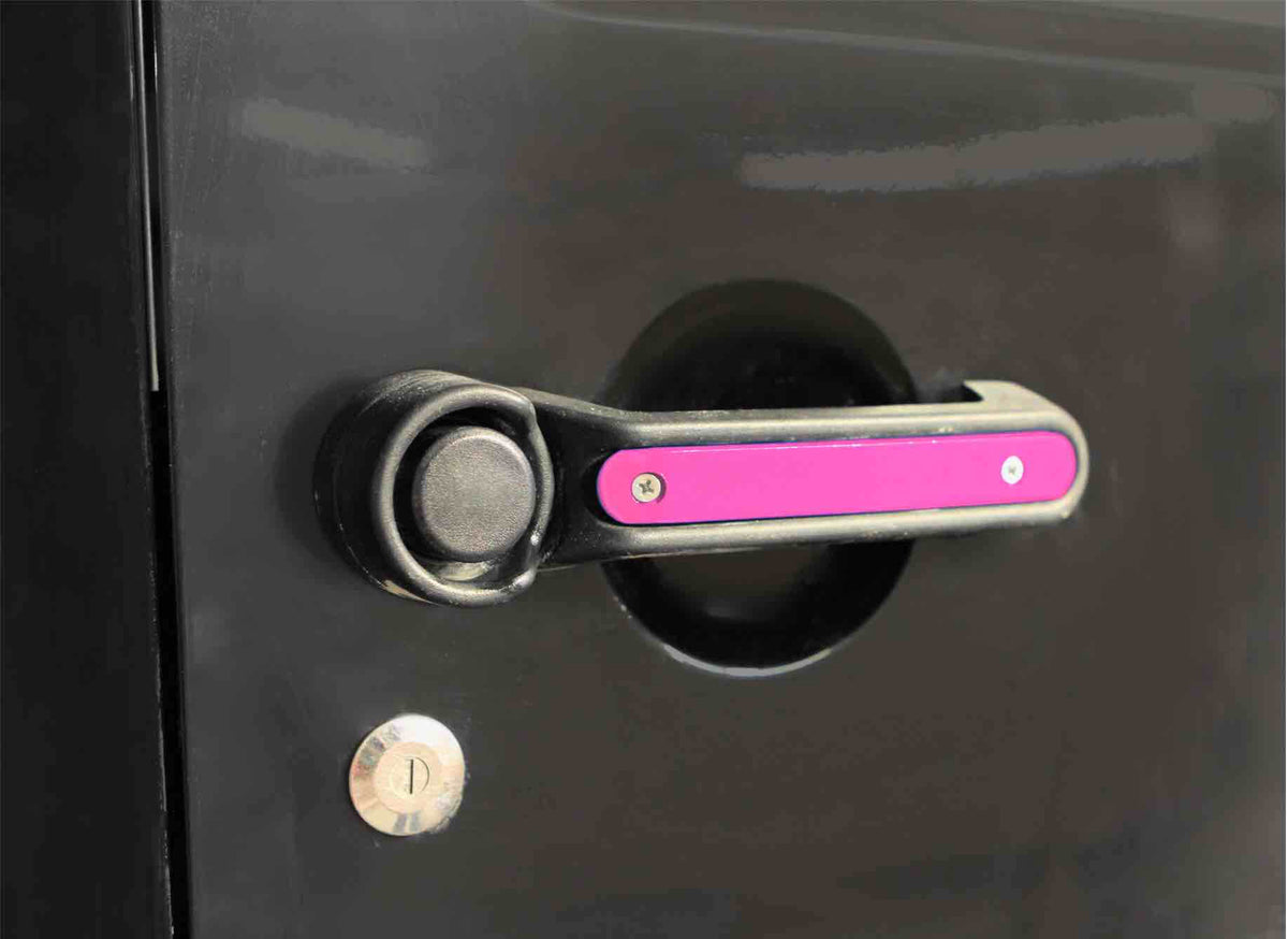 Steinjäger Doors Wrangler JK 2007-2018 Handle Accents 4 Doors Plus Tailgate Hot Pink