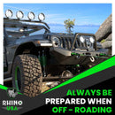 Rhino USA 3/4In D-Ring Shackle Set (2-Pack) Matte Black