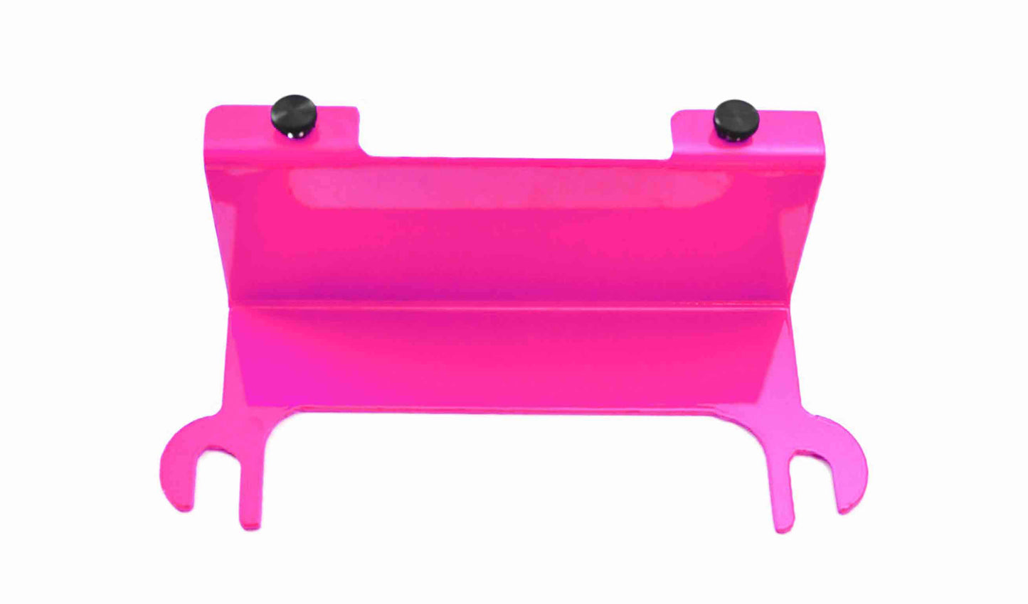 Steinjäger Exterior Accessories Wrangler JK 2007-2018 License Plate Brackets Relocation Kit Hot Pink