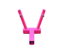 Steinjäger Exterior Accessories Gladiator JT 2019 to Present Hitch Mount Flag Holder Holds 2 Flags Hot Pink