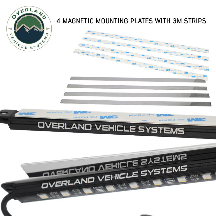 Overland Vehicle Systems 4 Pcs Universal RGBWW LED Light Kit
