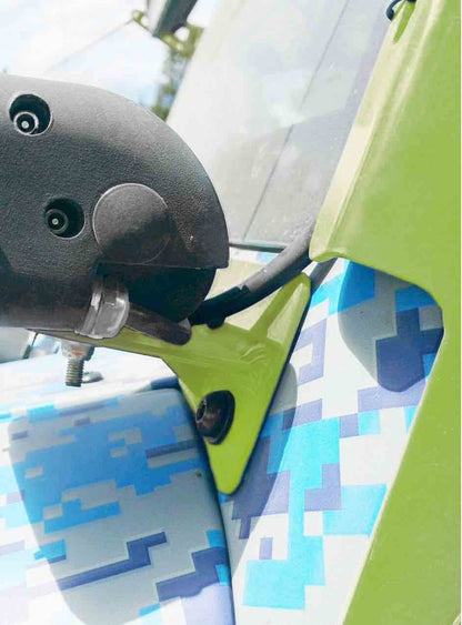 Steinjäger Exterior Accessories Wrangler JK 2007-2018 Light Mounts Lower Windshield Brackets and Lights Gecko Green