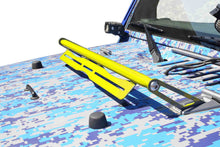 Steinjäger Exterior Accessories Wrangler JK 2007-2018 Light Mounts Hood Hinge Mount Brackets Neon Yellow