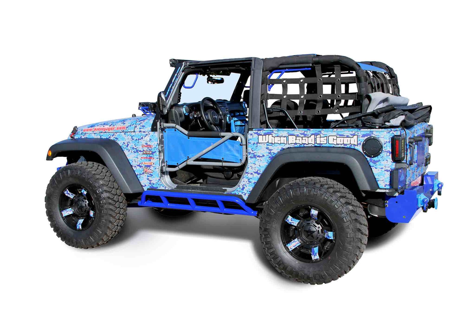 Steinjäger Armor Wrangler JK 2007-2018 Rock Sliders 2 Door Southwest Blue