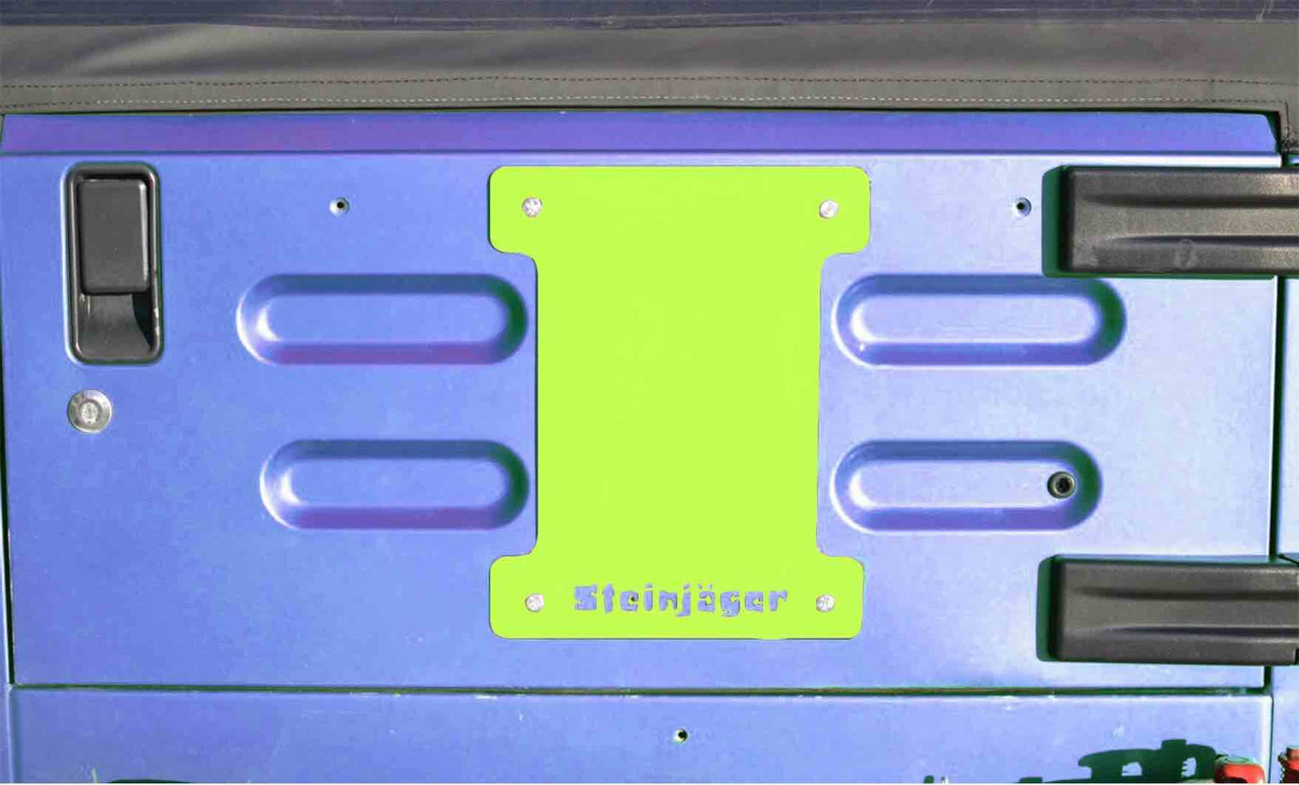 Steinjäger Wheels and Tires Wrangler TJ 1997-2006 Spare Tire Delete Plate Gecko Green