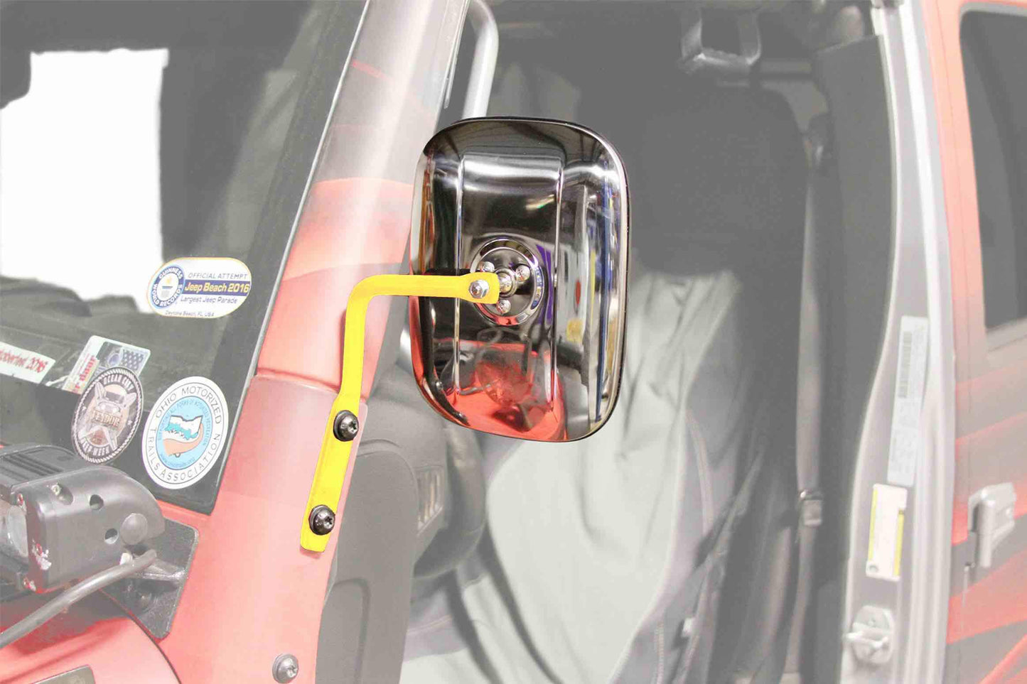 Steinjäger Exterior Accessories Wrangler JK 2007-2018 Mirrors A Pillar Neon Yellow