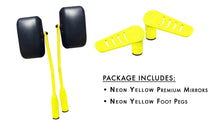 Steinjäger Exterior Accessories Wrangler JK 2007-2018 Mirror and Foot Peg Kit Neon Yellow