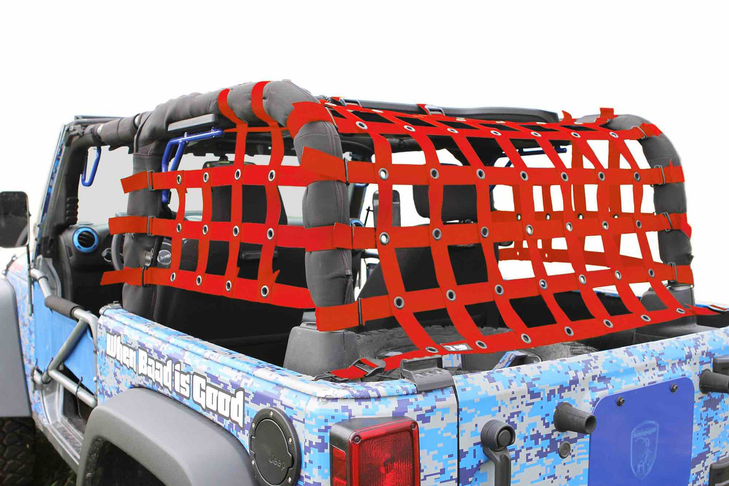 Steinjäger Tops and Covers Wrangler JK 2007-2018 Cargo Nets 2 Door Red