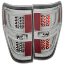 ANZO 2009-2013 Ford F-150 LED Taillights Chrome