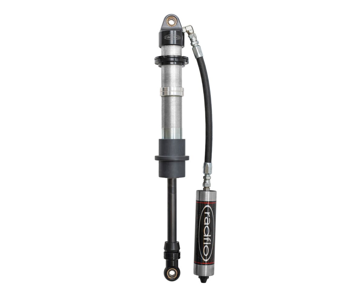 2.0 x 12 Inch Coilover 7/8 Inch Shaft with Reservoir 90 DEG Fitting Large Bearing Com10 Radflo