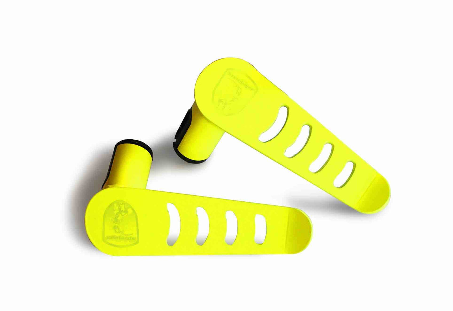 Steinjäger Exterior Accessories Wrangler JL 2018-2025 Foot Pegs Metal with Poly Dampener Neon Yellow