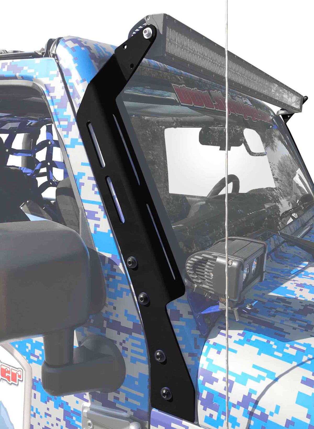 Steinjäger Exterior Accessories Wrangler JK 2007-2018 Light Mounts A-Pillar Brackets Black