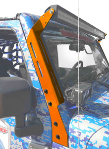 Steinjäger Exterior Accessories Wrangler JK 2007-2018 Light Mounts A-Pillar Brackets Fluorescent Orange