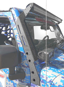 Steinjäger Exterior Accessories Wrangler JK 2007-2018 Light Mounts A-Pillar Brackets Gray Hammertone