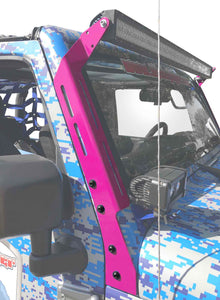 Steinjäger Exterior Accessories Wrangler JK 2007-2018 Light Mounts A-Pillar Brackets Hot Pink