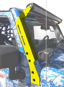 Steinjäger Exterior Accessories Wrangler JK 2007-2018 Light Mounts A-Pillar Brackets Neon Yellow