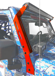 Steinjäger Exterior Accessories Wrangler JK 2007-2018 Light Mounts A-Pillar Brackets Red Baron
