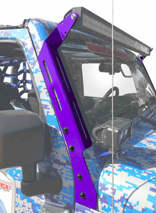 Steinjäger Exterior Accessories Wrangler JK 2007-2018 Light Mounts A-Pillar Brackets Sinbad Purple