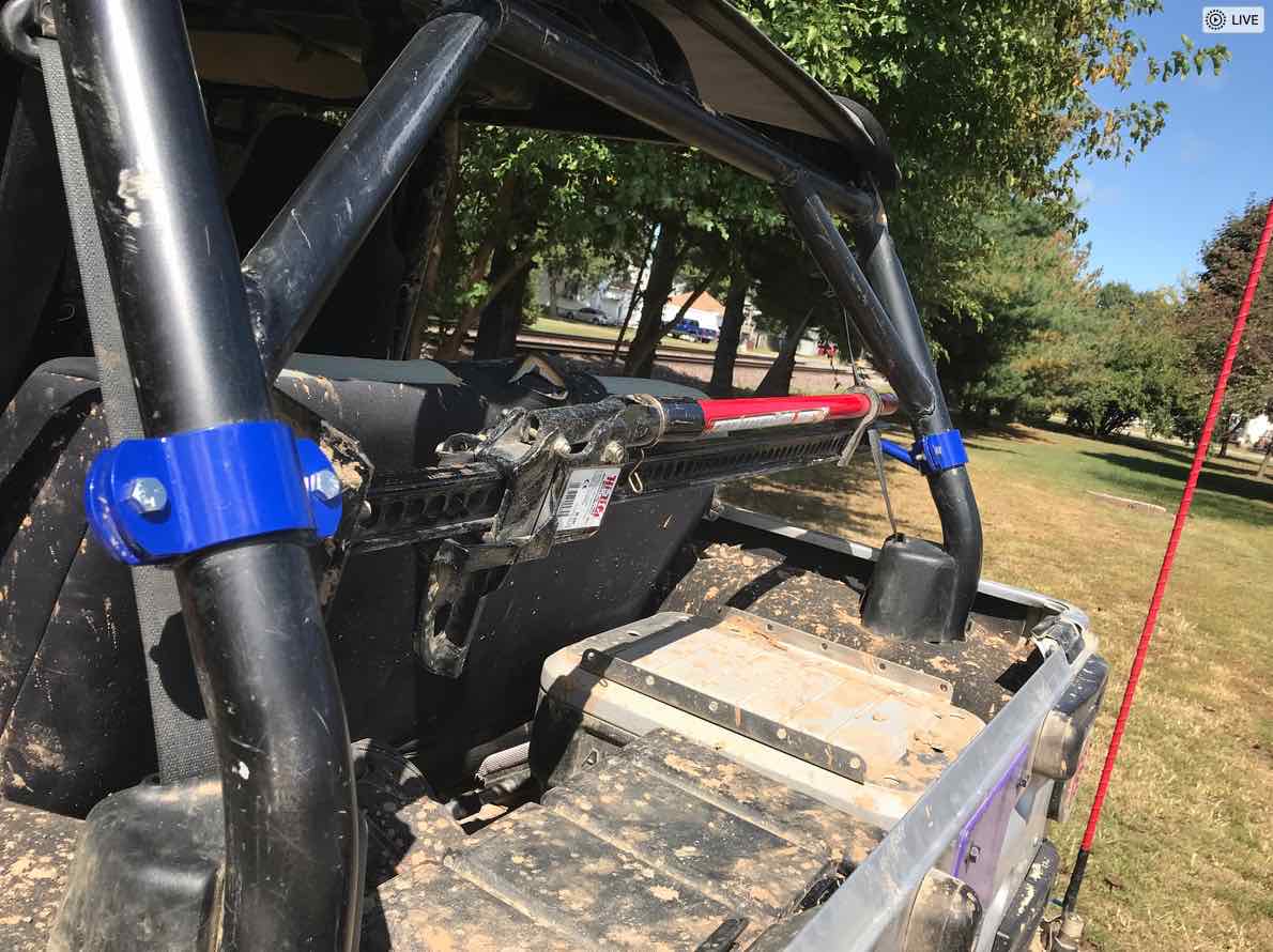 Steinjäger Recovery and Towing Wrangler LJ 2004-2006 High Lift Jack Mount Roll Bar Fluorescent Orange