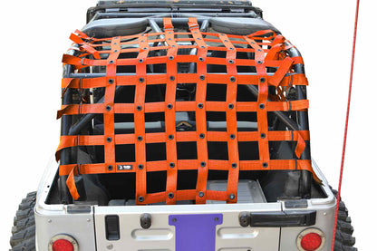 Steinjäger Cargo Net Wrangler LJ 2004-2006 Cargo Net Orange