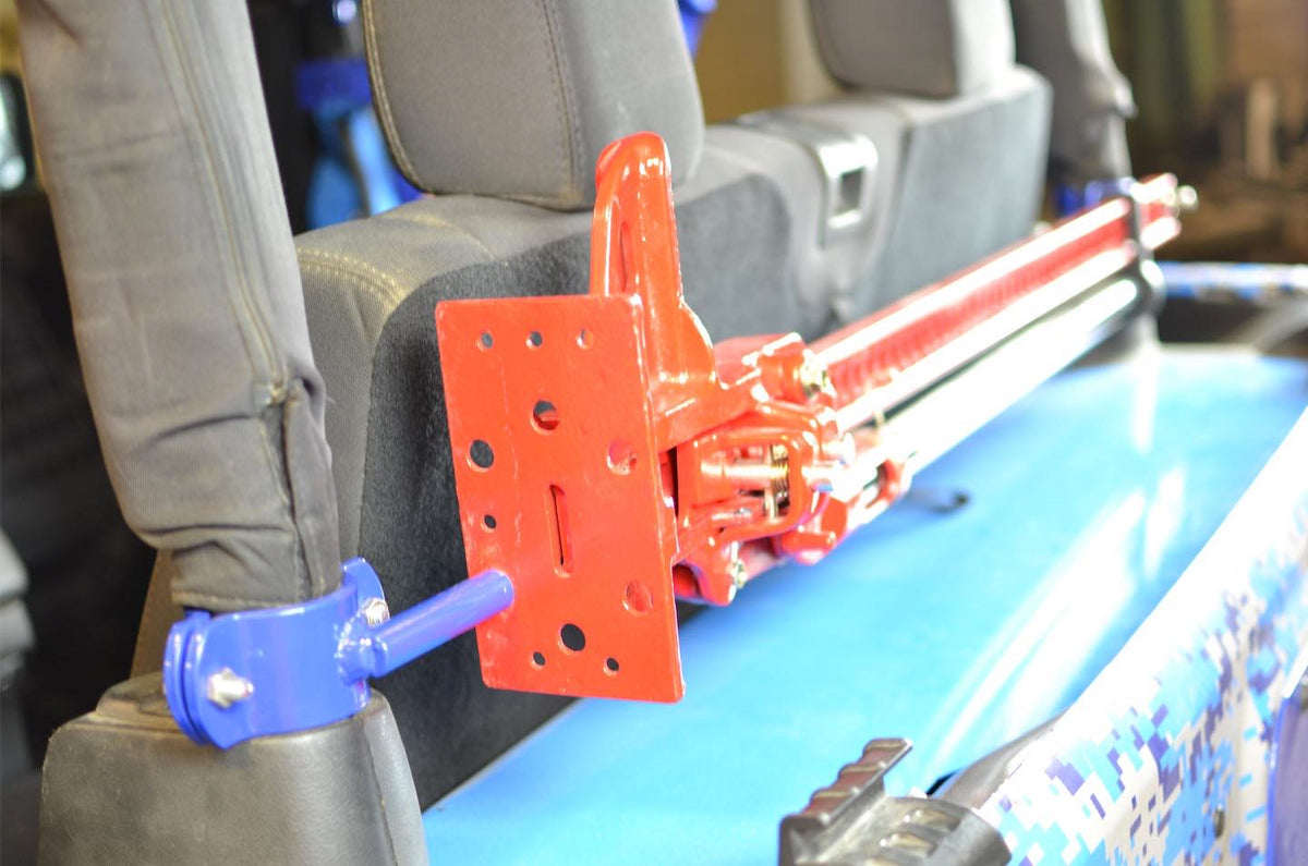 Steinjäger Recovery and Towing Wrangler JK 2007-2018 High Lift Jack Mount Roll Bar Mount, 2 Door Gecko Green