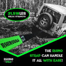 Rhino USA 20Ft Tow Strap/Hitch Combo
