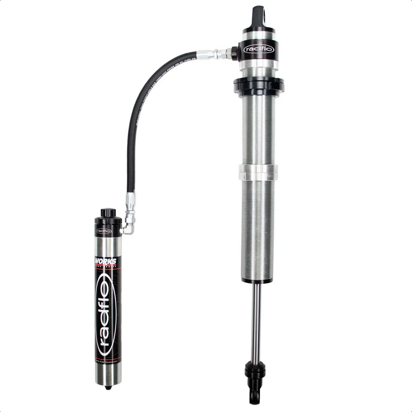 2.5 x 14 Inch DRT Internal Bypass Coilover with Reservoir and Adjuster Radflo