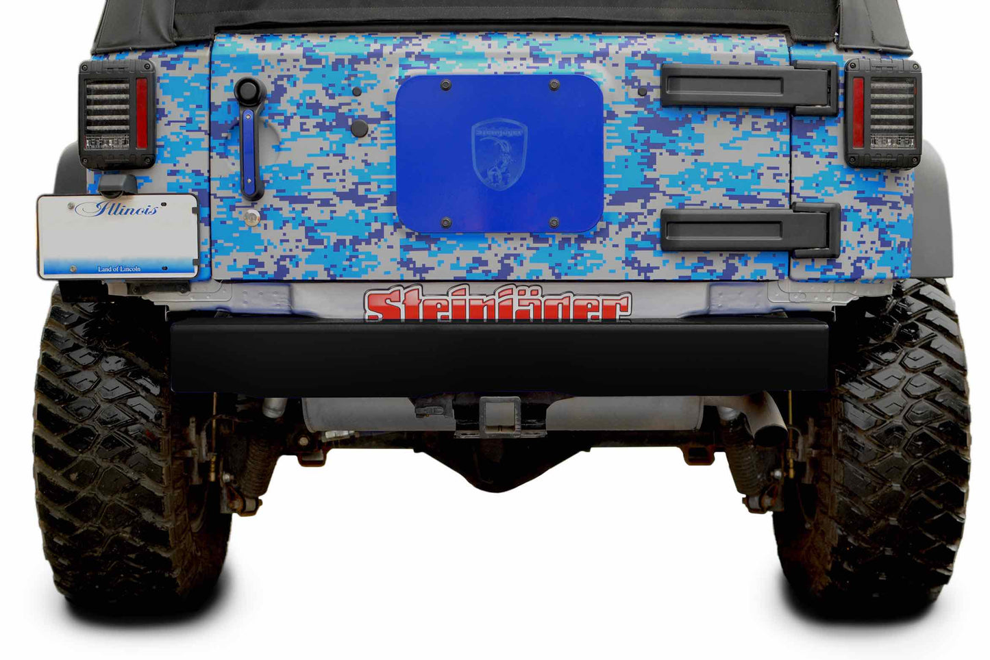 Steinjäger Bumpers Wrangler JK 2007-2018 Bumper, Rear Cap Style Black