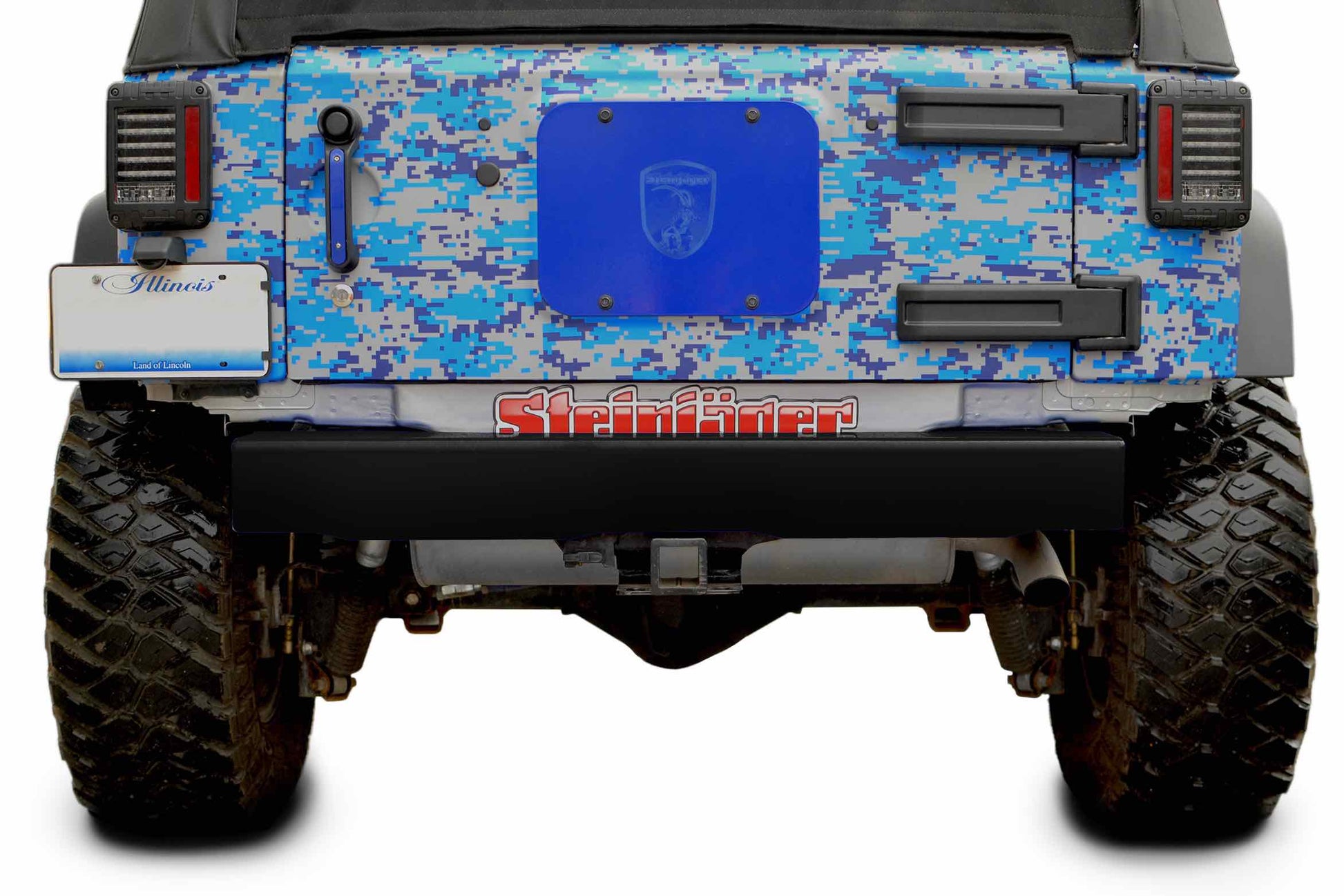 Steinjäger Bumpers Wrangler JK 2007-2018 Bumper, Rear Cap Style Bare