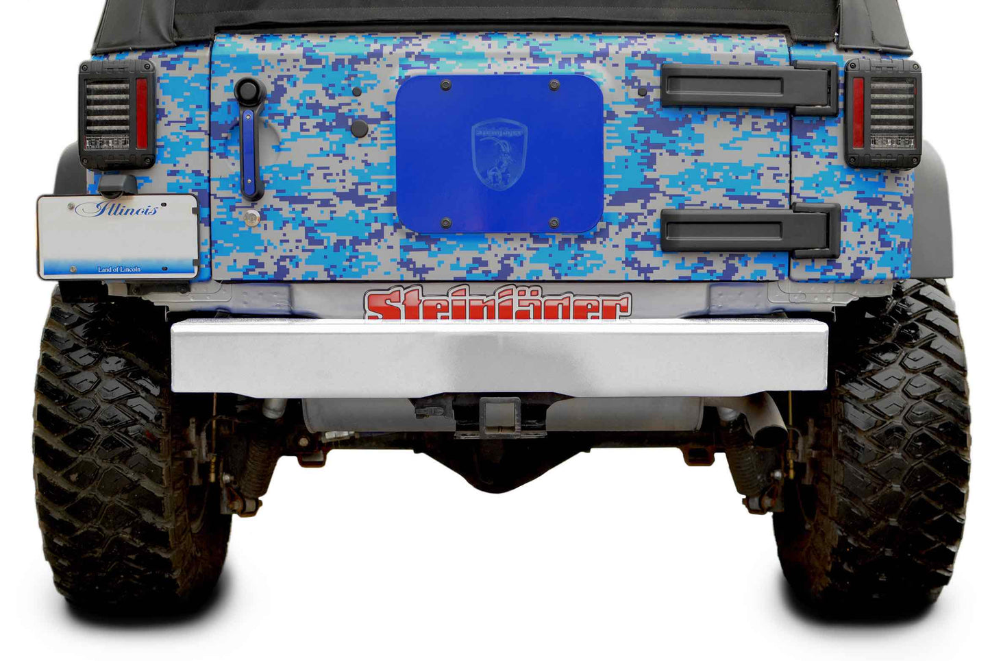 Steinjäger Bumpers Wrangler JK 2007-2018 Bumper, Rear Cap Style Cloud White