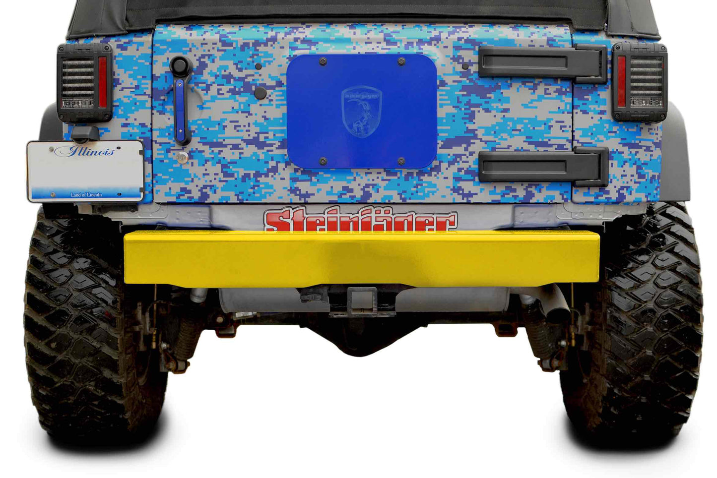 Steinjäger Bumpers Wrangler JK 2007-2018 Bumper, Rear Cap Style Lemon Peel