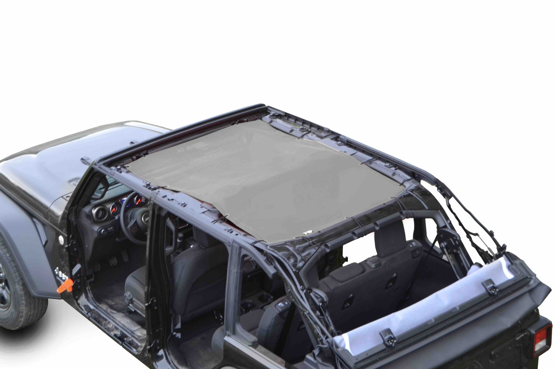 Steinjäger Tops and Covers Wrangler JL 2018 to Present Fabric Teddy 4 Door Gray