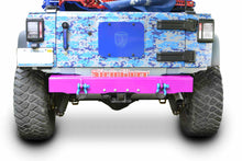 Steinjäger Bumpers Wrangler JK 2007-2018 Bumper, Rear Cap Style with D-Ring Mounts Hot Pink