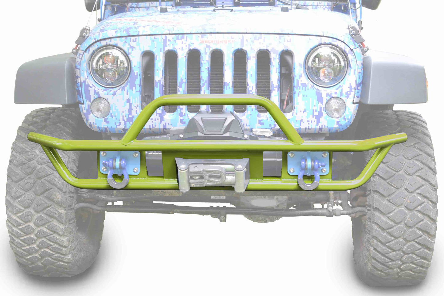 Steinjäger Bumpers Wrangler JK 2007-2018 Bumper, Front, Tube Gecko Green