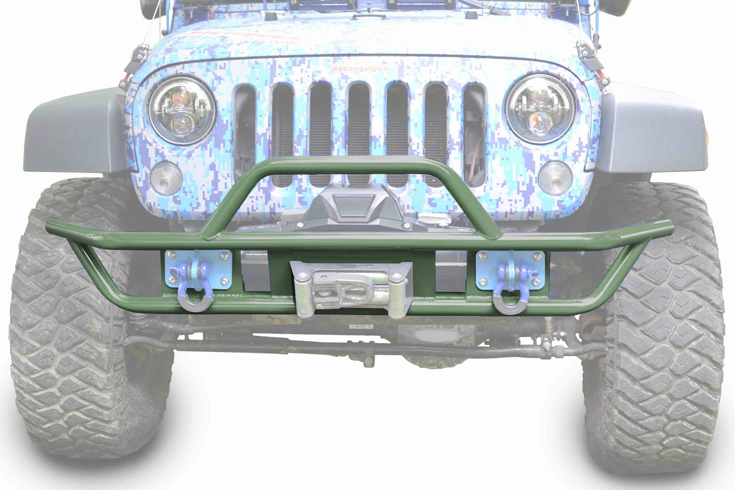Steinjäger Bumpers Wrangler JK 2007-2018 Bumper, Front, Tube Locas Green