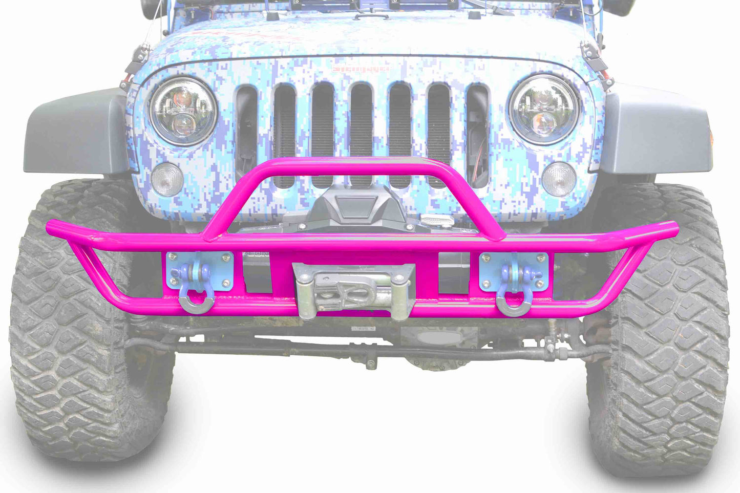 Steinjäger Bumpers Wrangler JK 2007-2018 Bumper, Front, Tube Hot Pink