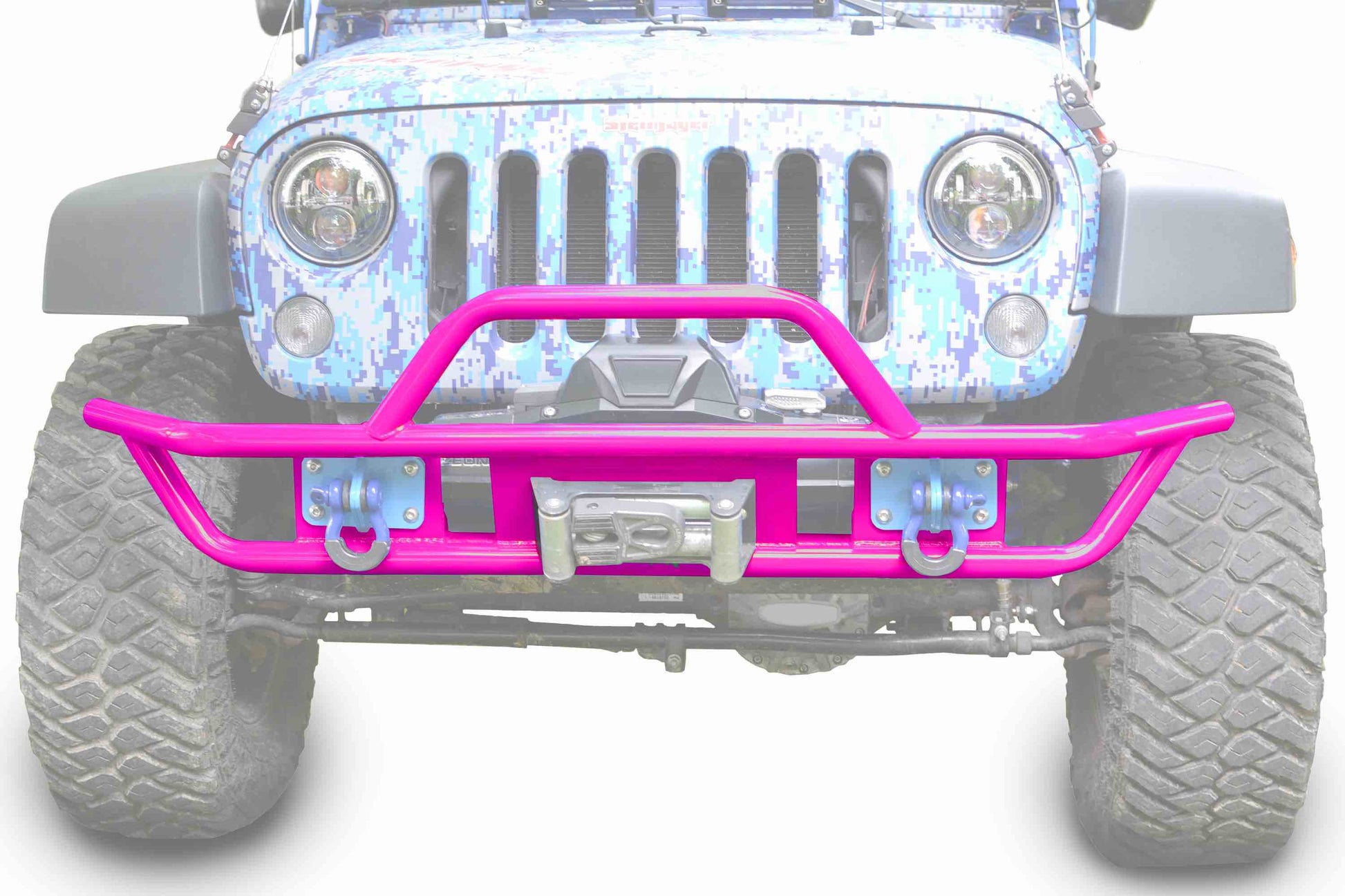 Steinjäger Bumpers Wrangler JK 2007-2018 Bumper, Front, Tube Hot Pink